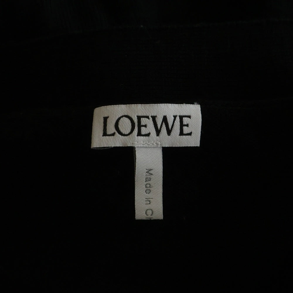 LOEWE(ロエベ) アナグラムロゴ刺繍 カーディガン ブラック レディース