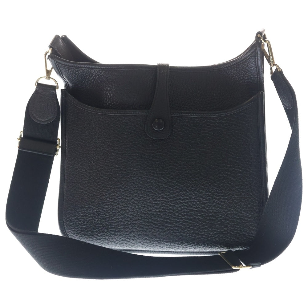 HERMES(エルメス) エヴリン 3 PM トリヨンクレマンス レザー ショルダーバッグ ゴールド金具 ブラック □M刻印 レディース