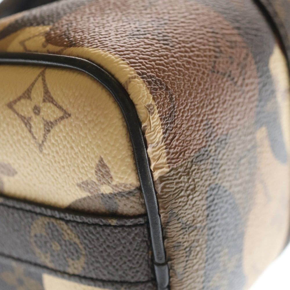 LOUIS VUITTON(ルイヴィトン) LVポートレート キーポルバンドリエール 25 2WAYバッグ ボストンバッグ ハンドバッグ ブラウン×ベージュ レザー×PVC M46678 ゴールド金具 レディース