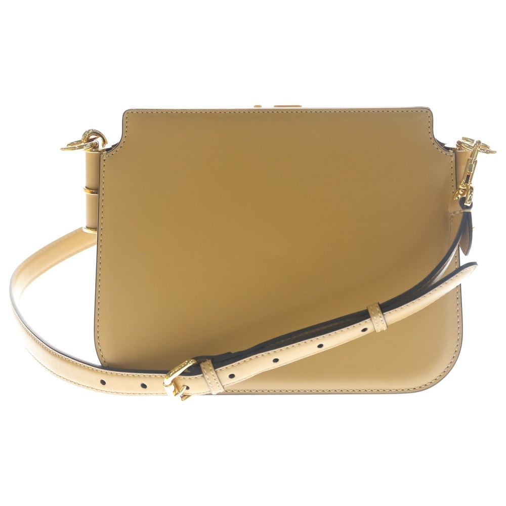 FENDI(フェンディ) タッチ ショルダーバッグ ブラウン ベージュ レザー 8BT349 ゴールド金具 レディース