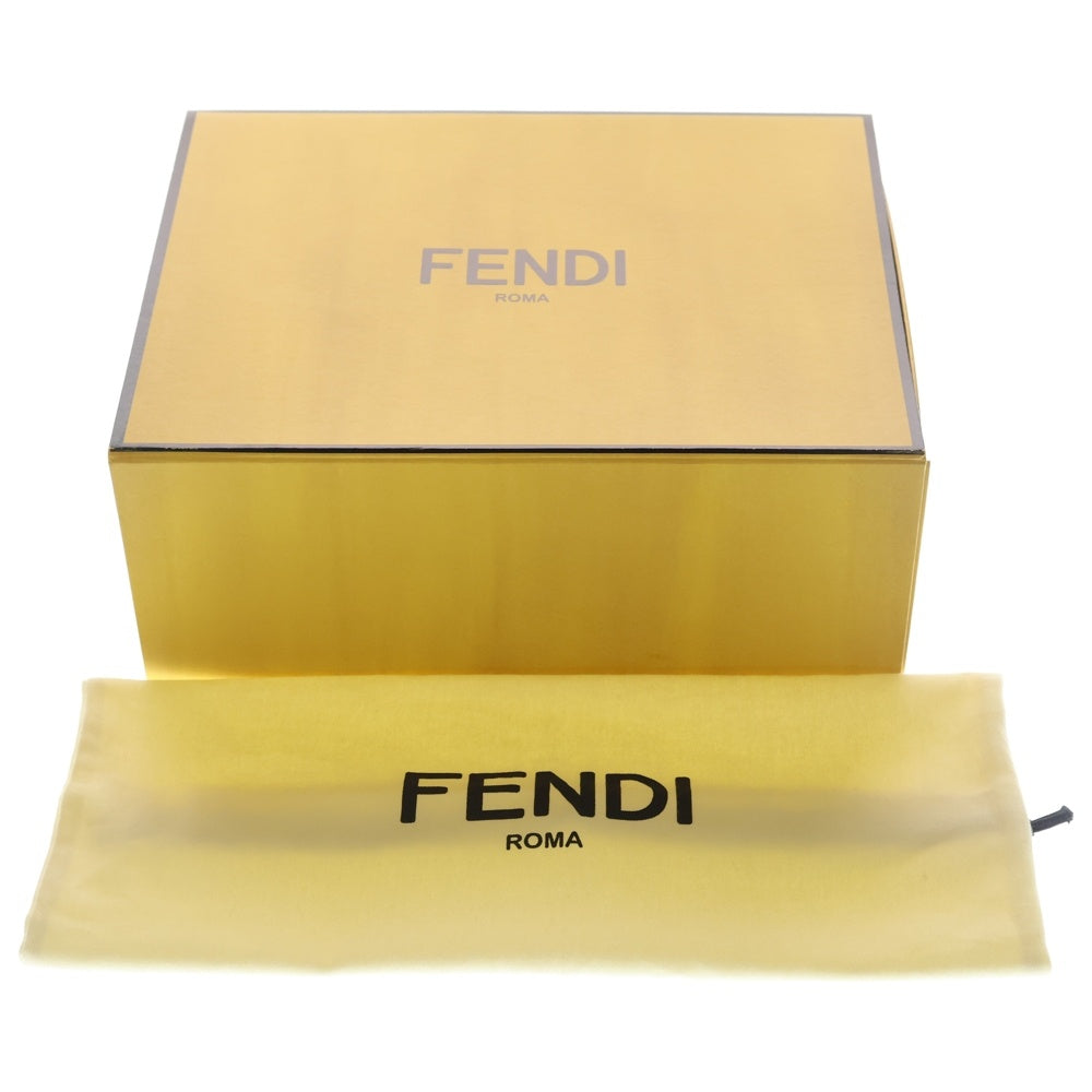 FENDI(フェンディ) タッチ ショルダーバッグ ブラウン ベージュ レザー 8BT349 ゴールド金具 レディース
