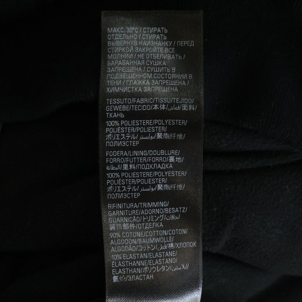 BALENCIAGA(バレンシアガ) pigalle hoodie バック グラフィックプリント フリース ジップアップ パーカー フーディー ブラック 768694