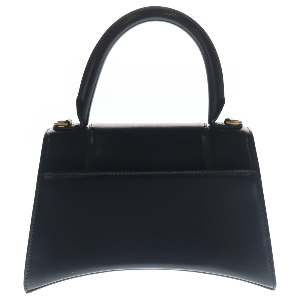 BALENCIAGA(バレンシアガ) アワーグラス スモール 2WAYバッグ ハンドバッグ ショルダーバッグ ブラック レザー 593546 ゴールド金具 レディース