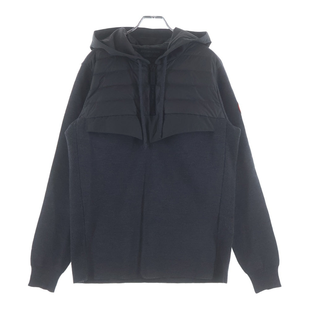 CANADA GOOSE(カナダグース) HYBRIDGE KNIT ANORAK ハイブリッジニット ダウン切替アノラック ブラック フーディ