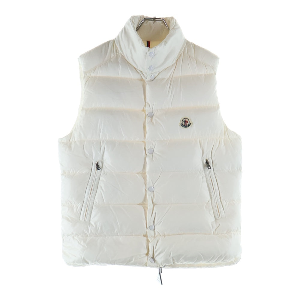 MONCLER(モンクレール) 22AW TIBB ワッペンロゴ ジップアップ ダウンベスト ホワイト H20911A00096 68950