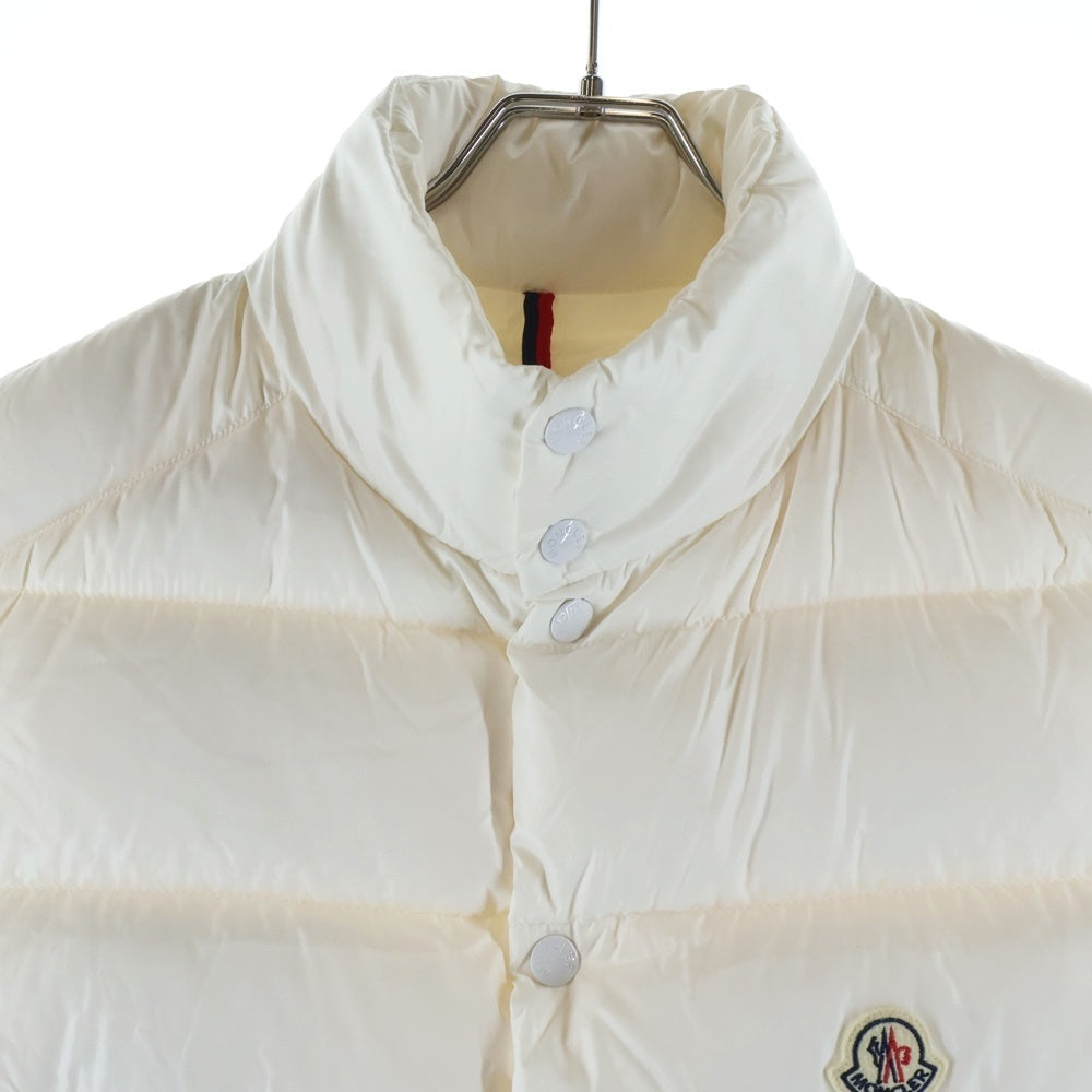 MONCLER(モンクレール) 22AW TIBB ワッペンロゴ ジップアップ ダウンベスト ホワイト H20911A00096 68950