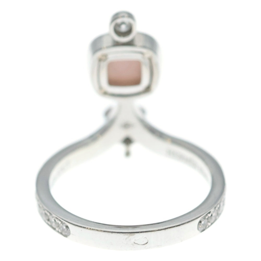 HERMES(エルメス) アパラ ダイヤリング オパール×トルマリン 指輪 シルバー×ピンク 0.57ct Au750WG #52 レディース