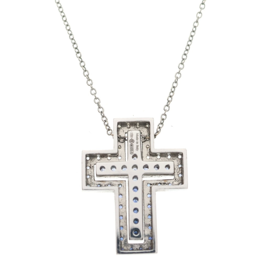 DAMIANI(ダミアーニ) ベルエポック アイスバーグ S ダイヤ サファイア ペンダント ネックレス チェーン ホワイトゴールド×ブルー 750WG