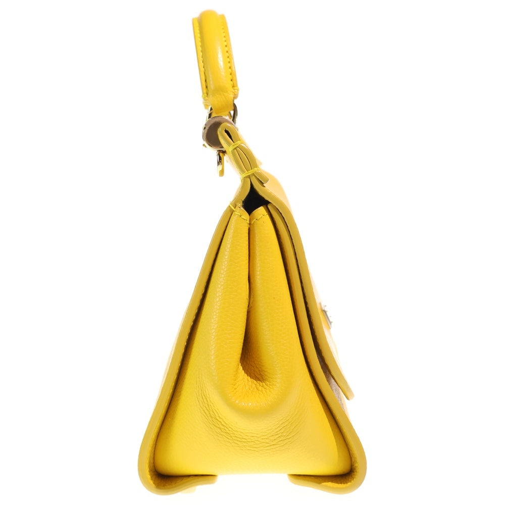 DOLCE & GABBANA(ドルチェアンドガッバーナ) シシリー ハンドバッグ ショルダーバッグ イエロー レザー レディース