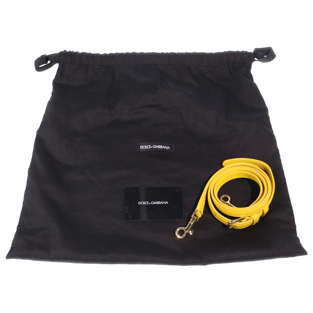 DOLCE & GABBANA(ドルチェアンドガッバーナ) シシリー ハンドバッグ ショルダーバッグ イエロー レザー レディース