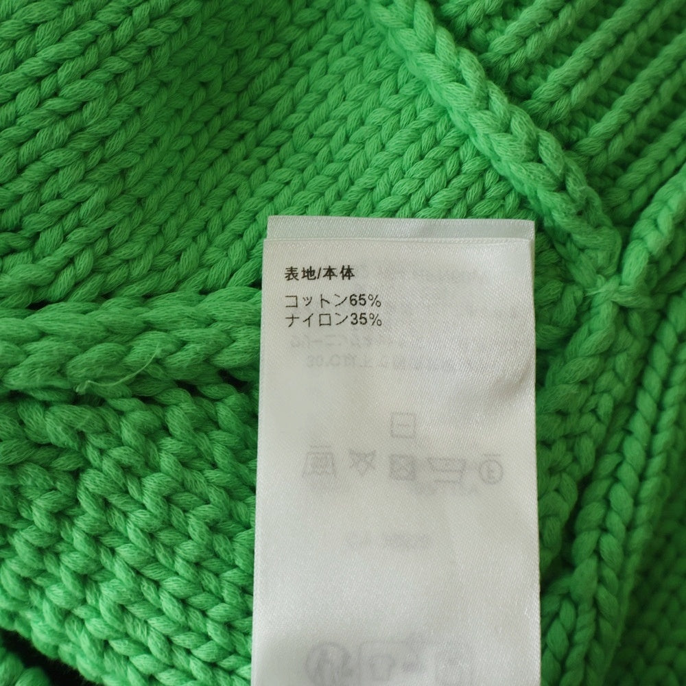 LOUIS VUITTON(ルイヴィトン) 23AW LVロゴプレート クルーネック プルオーバー 長袖ニット セーター グリーン RM232 Y84 HPN60W