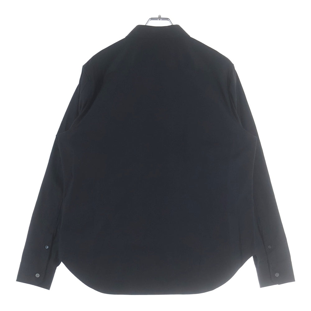 LOEWE(ロエベ) Anagram Pocket Shirt アナグラムロゴ刺繍 ポケット 長袖シャツ ブラック H526Y05X82