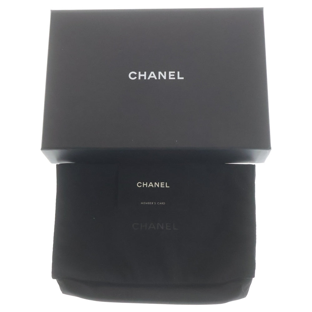 CHANEL(シャネル) ココマーク チェーンショルダーバッグ ショルダーウォレット ブラック キャビアスキン シルバー金具 レディース