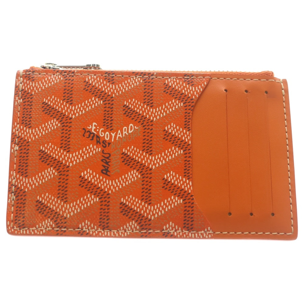 GOYARD(ゴヤール) ブルボン カードホルダー 名刺入れ カードケース オレンジ レザー レディース