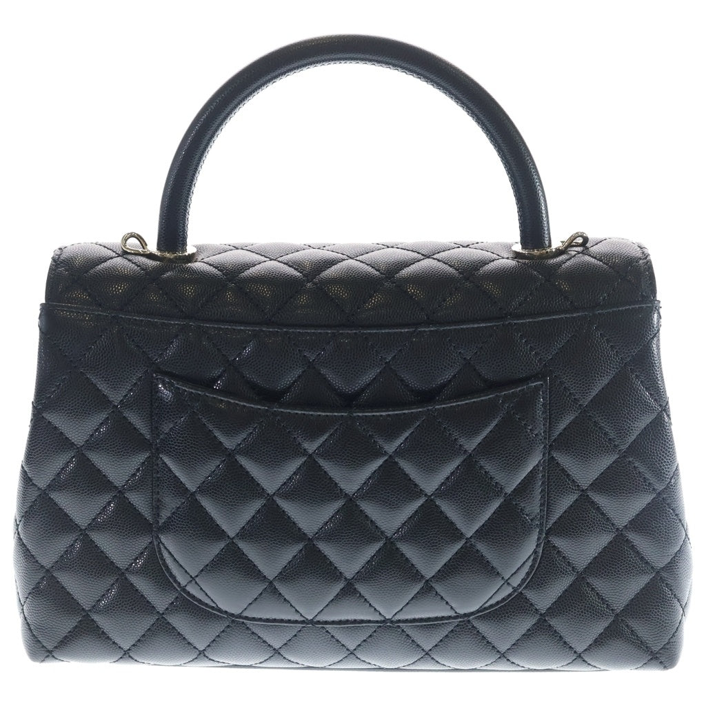 CHANEL(シャネル) ココハンドル29 2WAYバッグ ハンドバッグ ショルダーバッグ ブラック キャビアスキン A92991 ゴールド金具 レディース