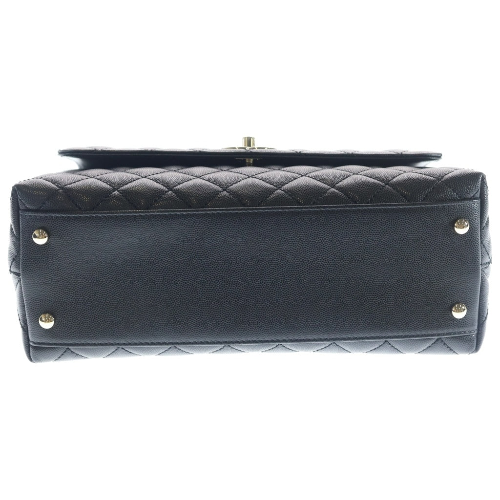 CHANEL(シャネル) ココハンドル29 2WAYバッグ ハンドバッグ ショルダーバッグ ブラック キャビアスキン A92991 ゴールド金具 レディース