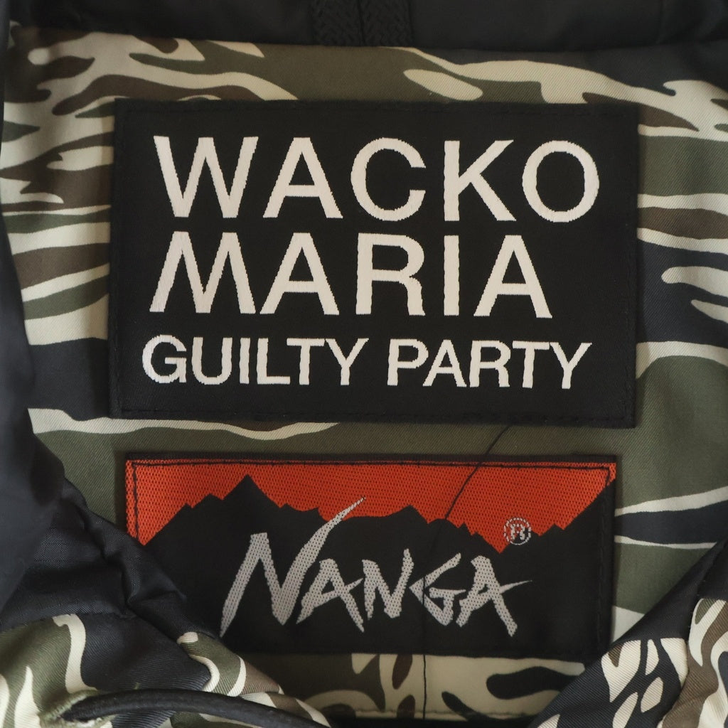 WACKO MARIA(ワコマリア) 25SS×NANGA TIGER CAMO MOUNTAIN PARKA ナンガ 迷彩 タイガーカモ 総柄プリント マウンテンパーカー カーキ
