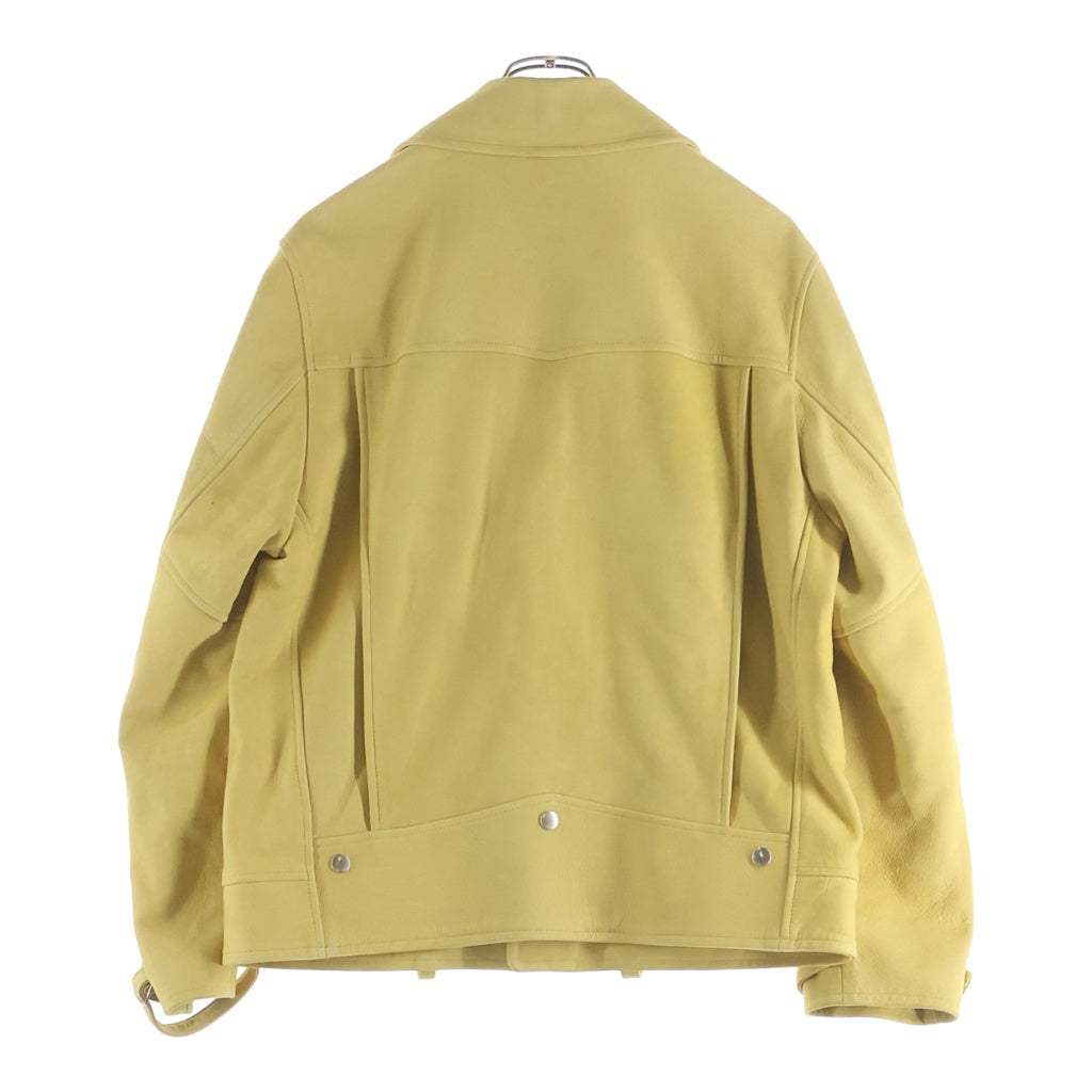 WACKO MARIA(ワコマリア) 24SS NUBUCK LEATHER DOUBLE RIDERS JACKET TYPE-1 ヌバックレザーダブルライダースジャケット イエロー 24SS-WMO-BL05