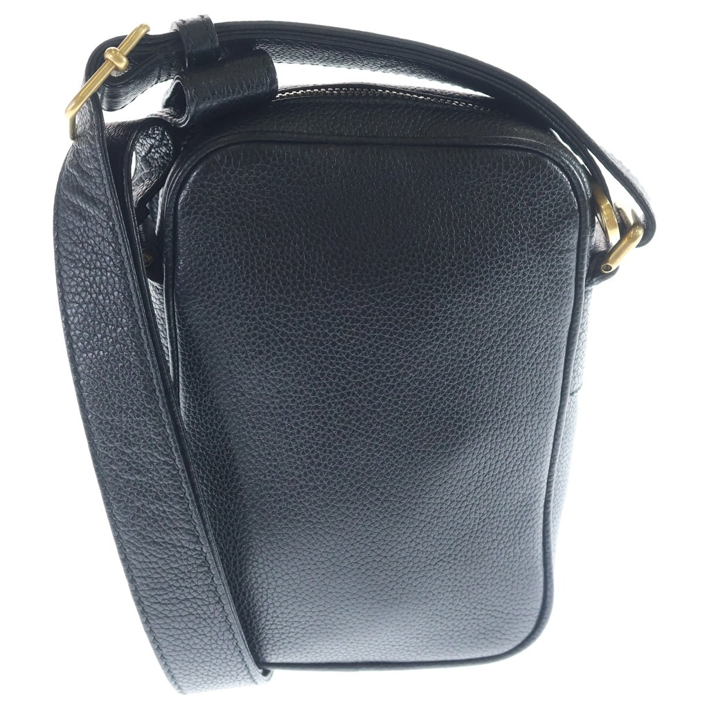 GUCCI(グッチ) シェリーライン ショルダーバッグ ミニバッグ ブラック レザー 574803 ゴールド金具