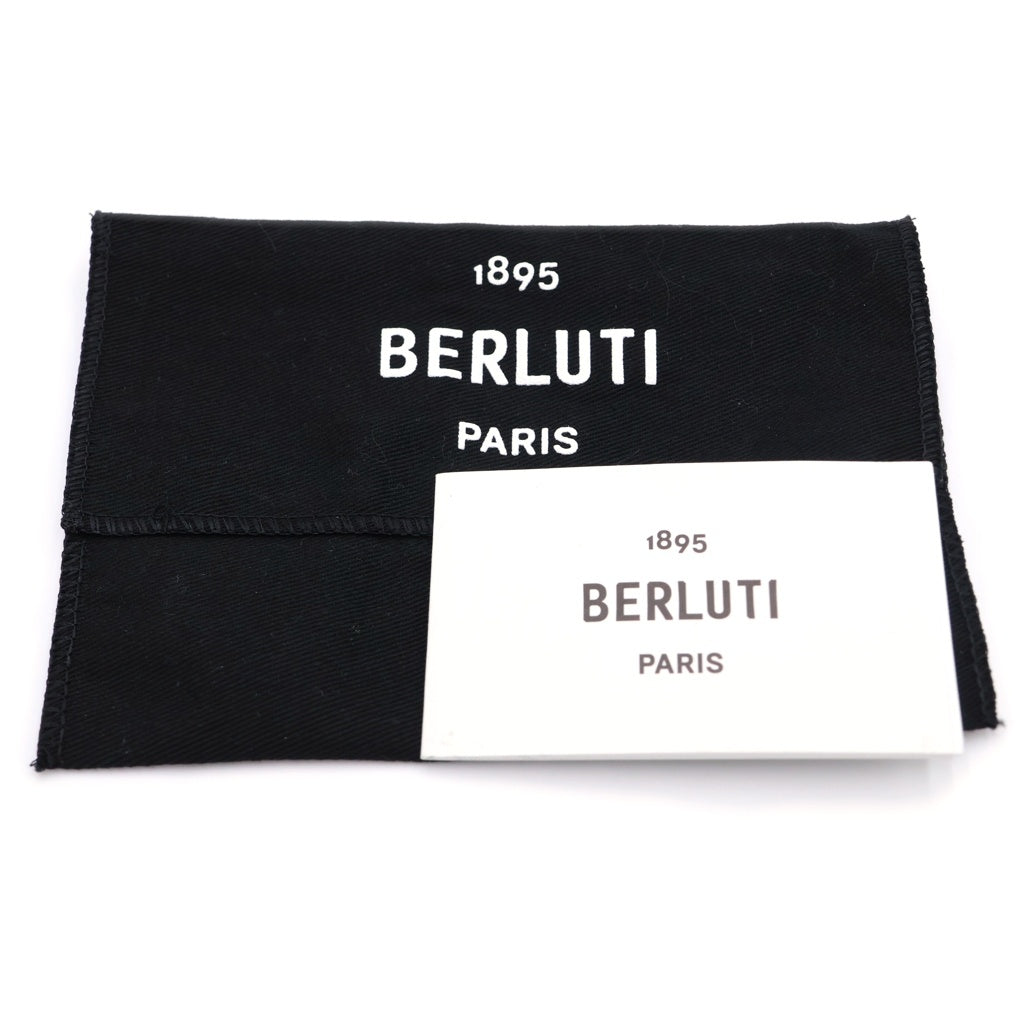Berluti(ベルルッティ) カリグラフィ コインケース ミニ財布 ベージュ レザー シルバー金具