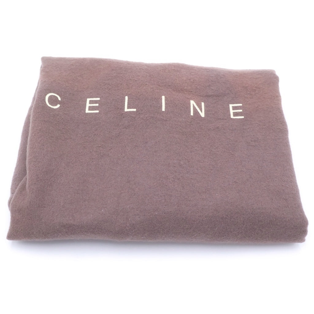 CELINE(セリーヌ) マカダム PVC レザー ハンド ミニボストンバッグ ゴールド金具 ブラウン レディース