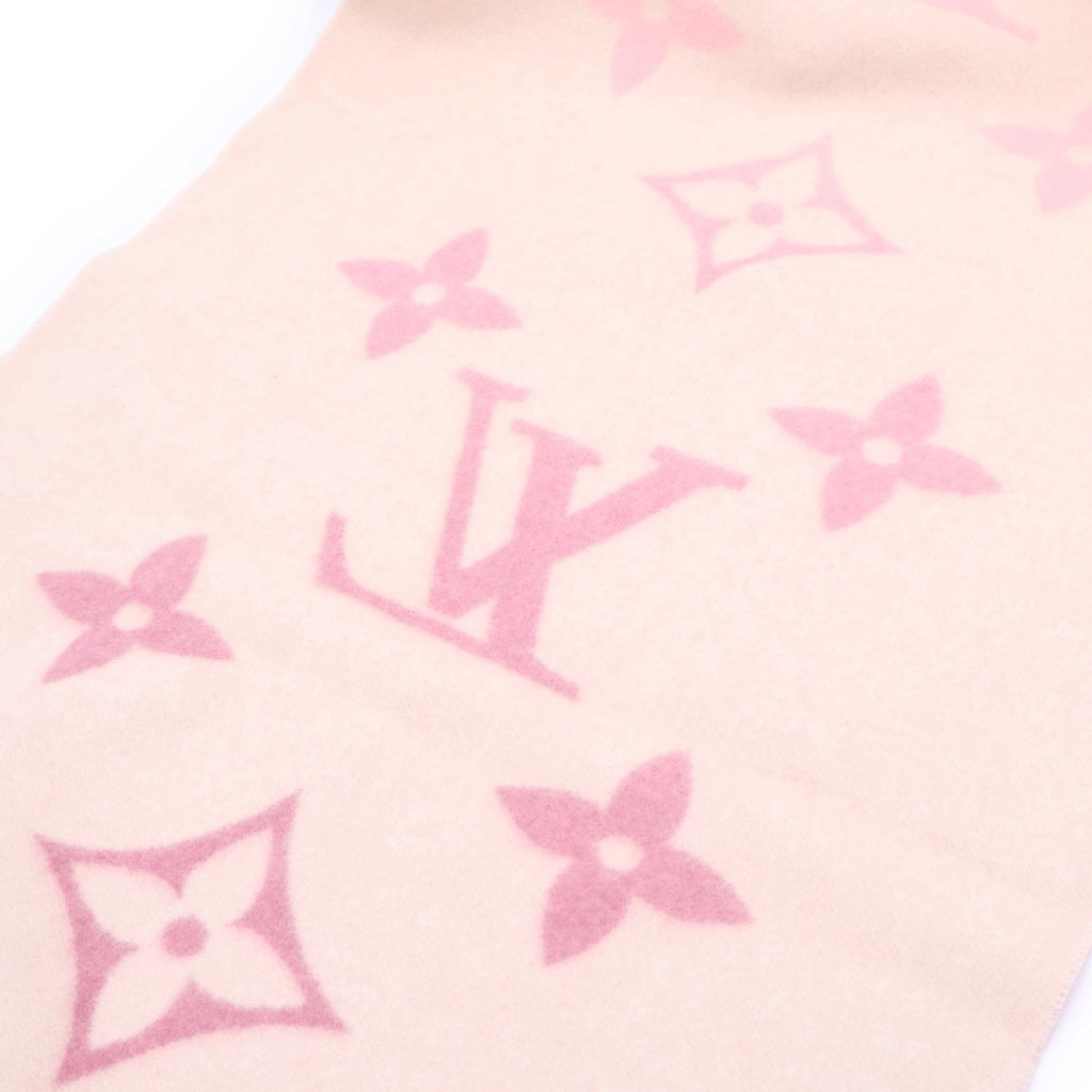 LOUIS VUITTON(ルイヴィトン) エシャルプ レイキャビック グラディエント モノグラム カシミヤ フリンジマフラー パープル/ピンク M77375 レディース