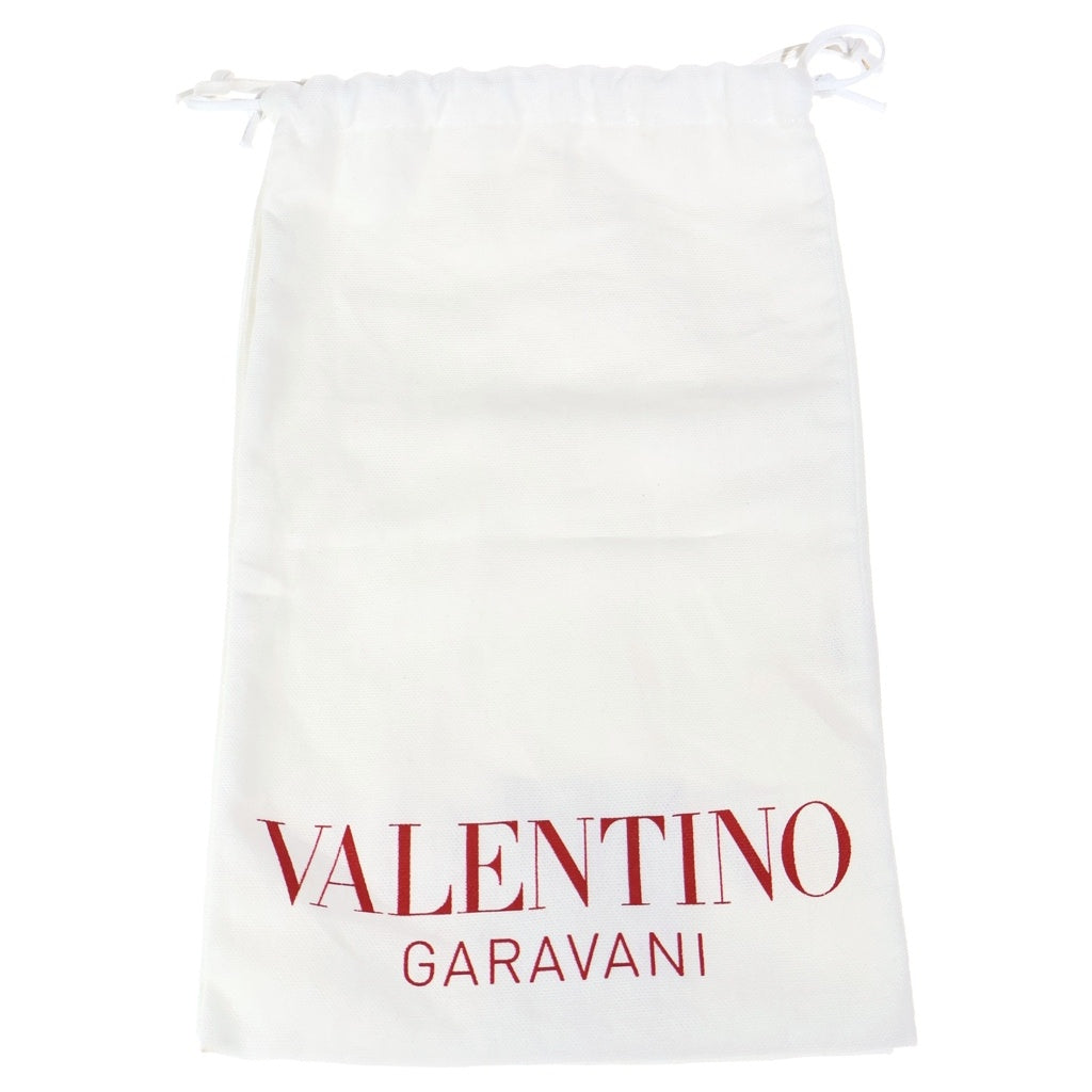 VALENTINO(ヴァレンティノ) ロックスタッズ パテントレザー スクエアトゥ ヒール スリングバック パンプス シューズ ブラック レディース
