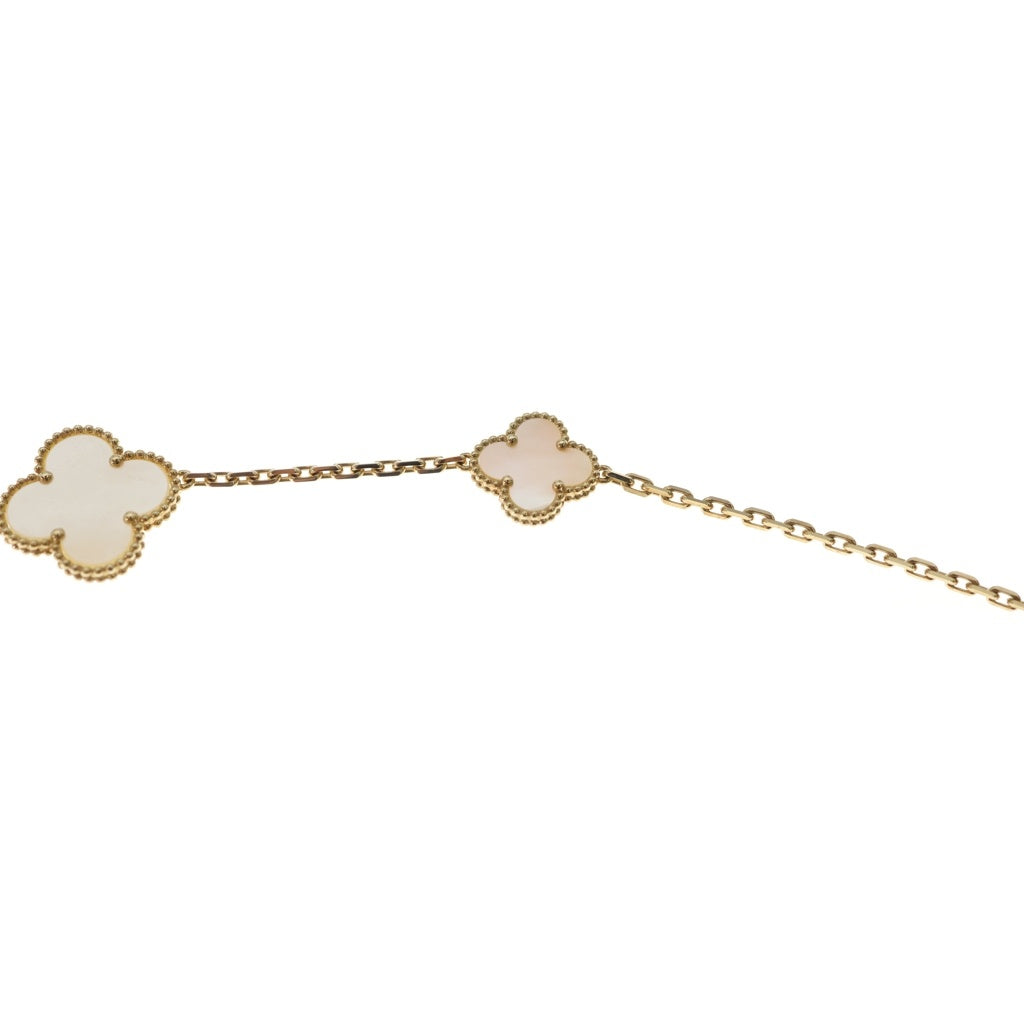Van Cleef & Arpels(ヴァンクリーフアンドアーペル) マジックアルハンブラ 11モチーフ ロングネックレス マザーオブパール K18YG イエローゴールド VCARD79500 レディース