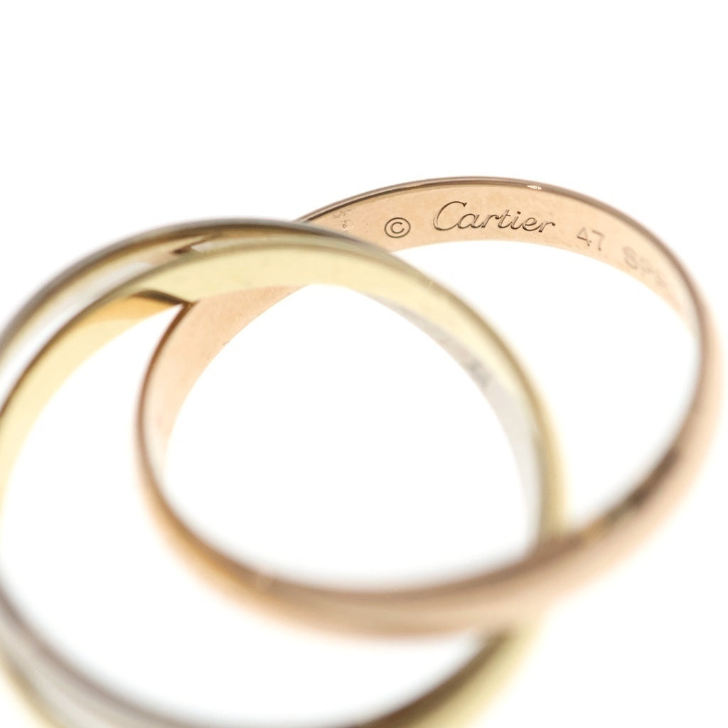 Cartier(カルティエ) トリニティ リング 指輪 ピンクゴールド×ゴールド×ホワイトゴールド Au750YG/PG/WG #47 レディース