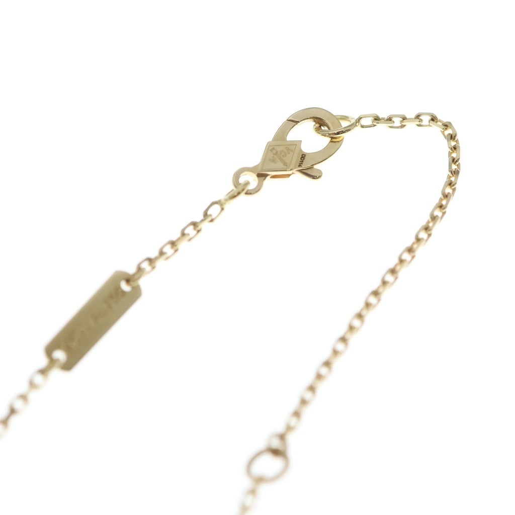 Van Cleef & Arpels(ヴァンクリーフアンドアーペル) ラッキーアルハンブラ パピヨン マザーオブパール ネックレス K18YG イエローゴールド VCARD99500 レディース