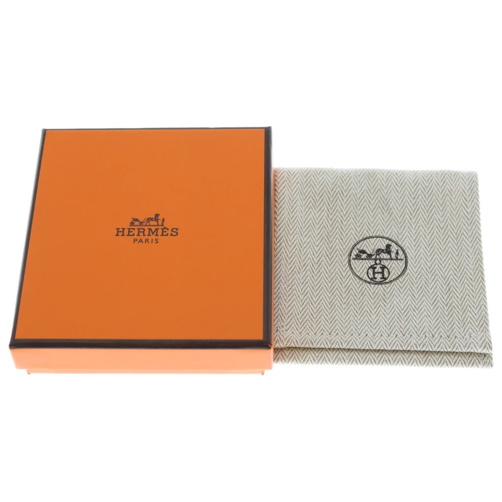 HERMES(エルメス) ラビリンス ネックレス ペンダント チェーン ブラック×シルバー レディース