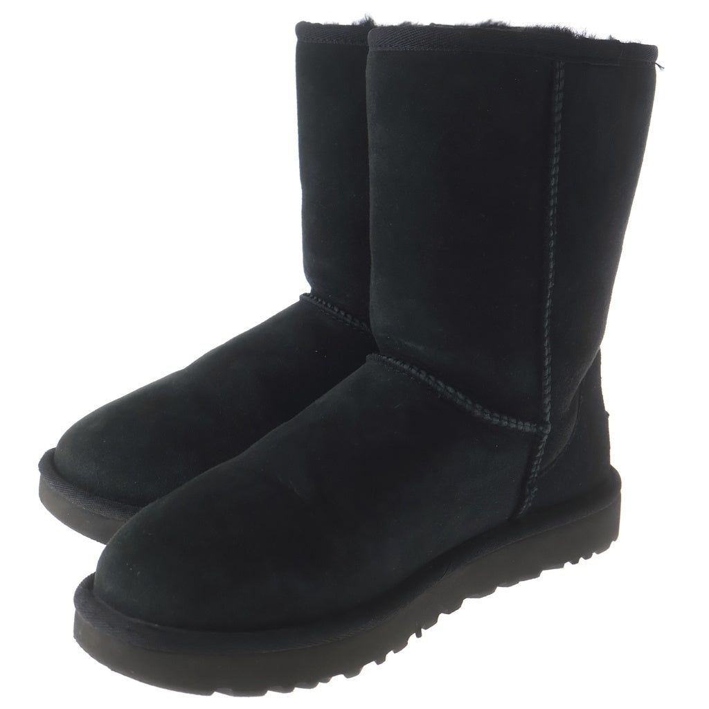 UGG(アグ) クラシック ムートン スエードレザー ショートブーツ シューズ ブラック レディース