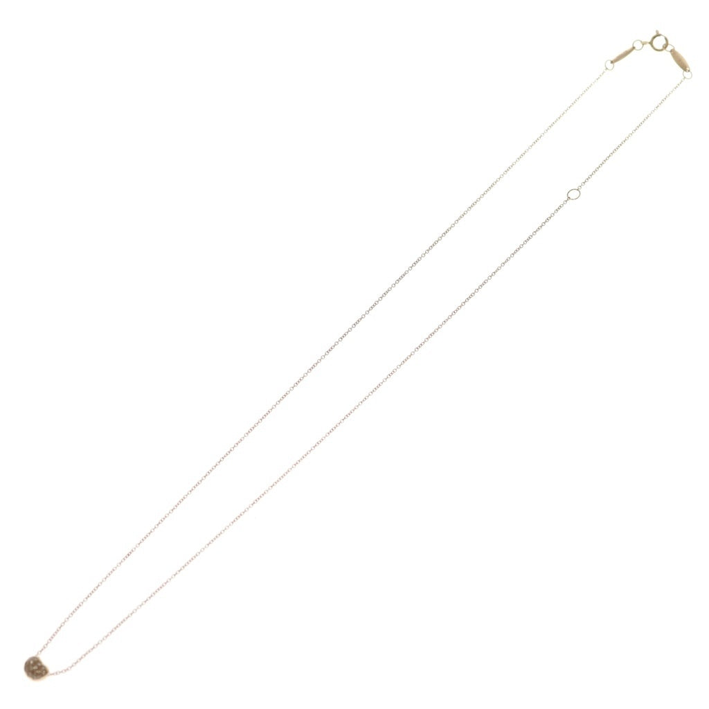 TIFFANY & Co.(ティファニー) エルサ ペレッティ ビーンズ メレダイヤ ネックレス ペンダント チェーン ピンクゴールド K18YG レディース
