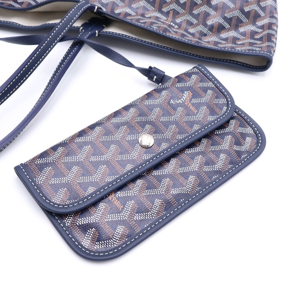 GOYARD(ゴヤール) サンルイGM トートバッグ ハンドバッグ ネイビー PVC 