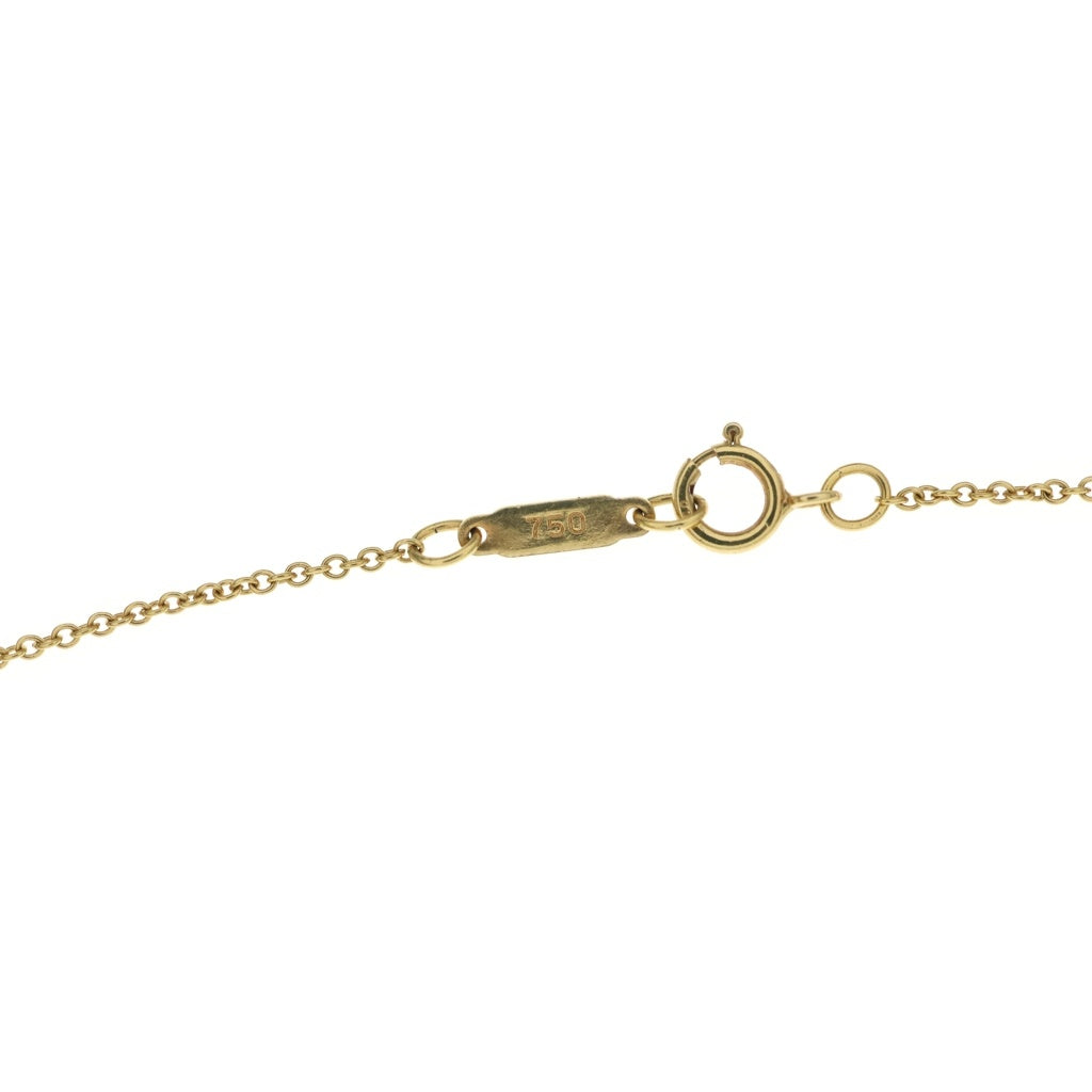 TIFFANY & Co.(ティファニー) キス アラウンド パールネックレス Au750 K18 YG ペンダント レディース