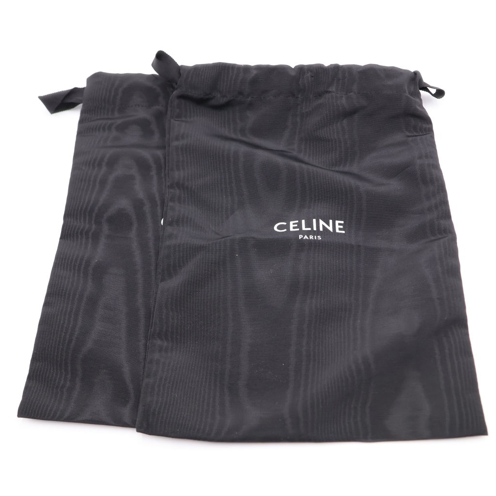 CELINE(セリーヌ) ティッピ スライドサンダル タン ブラック×ブラウン カーフスキン#39 レディース