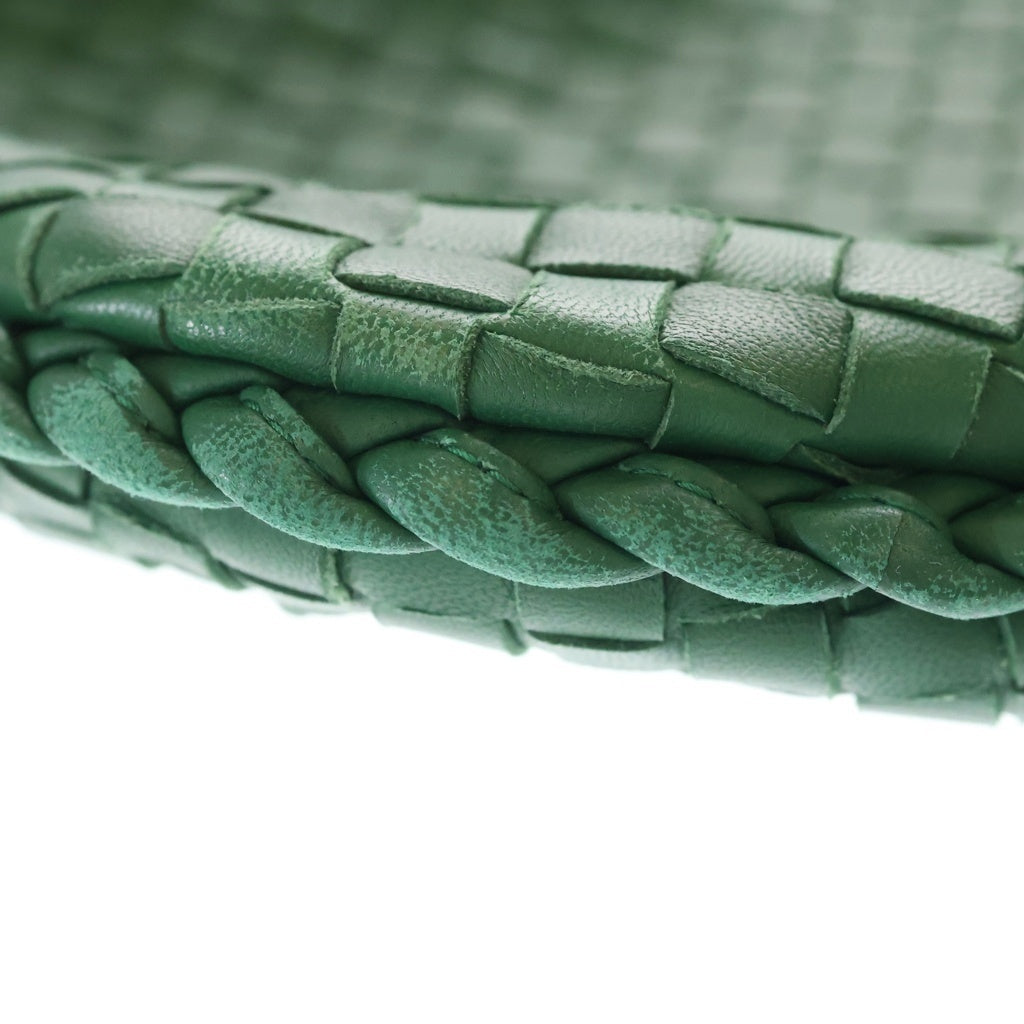 BOTTEGA VENETA(ボッテガヴェネタ) ホーボー イントレチャート レザー ワンショルダーバッグ グリーン レディース