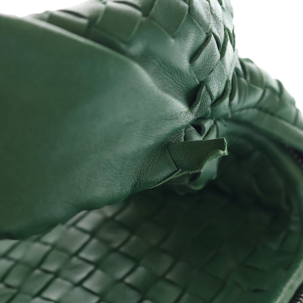 BOTTEGA VENETA(ボッテガヴェネタ) ホーボー イントレチャート レザー ワンショルダーバッグ グリーン レディース