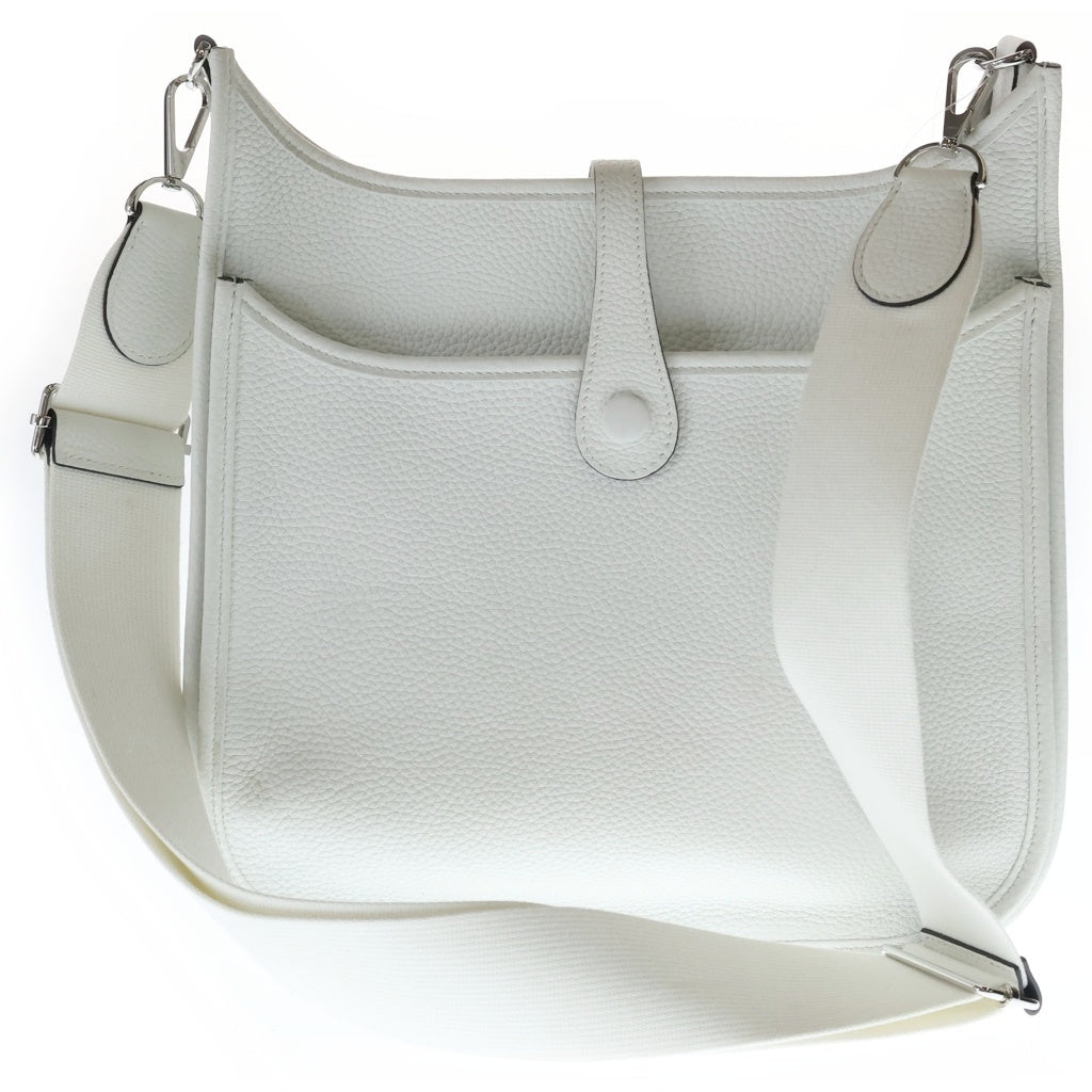 HERMES(エルメス) エブリンPM トリヨンクレマンス ショルダーバッグ ニューホワイト レザー シルバー金具 W刻印 レディース