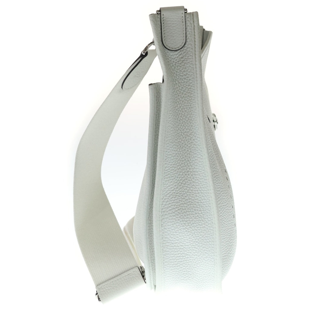 HERMES(エルメス) エブリンPM トリヨンクレマンス ショルダーバッグ ニューホワイト レザー シルバー金具 W刻印 レディース