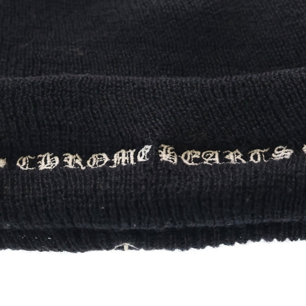 CHROME HEARTS(クロムハーツ) WOOL WATCH CAP CHプラス刺繍ビーニー ブラック ニットキャップ レディース