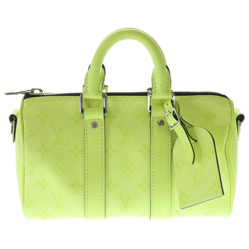 早い者勝ちLouis Vuitton タイガ　バッグ グリーン。鍵と小物入れ付き LOUIS VUITTON(ルイヴィトン) キーポルバンドリエール25 タイガラマ