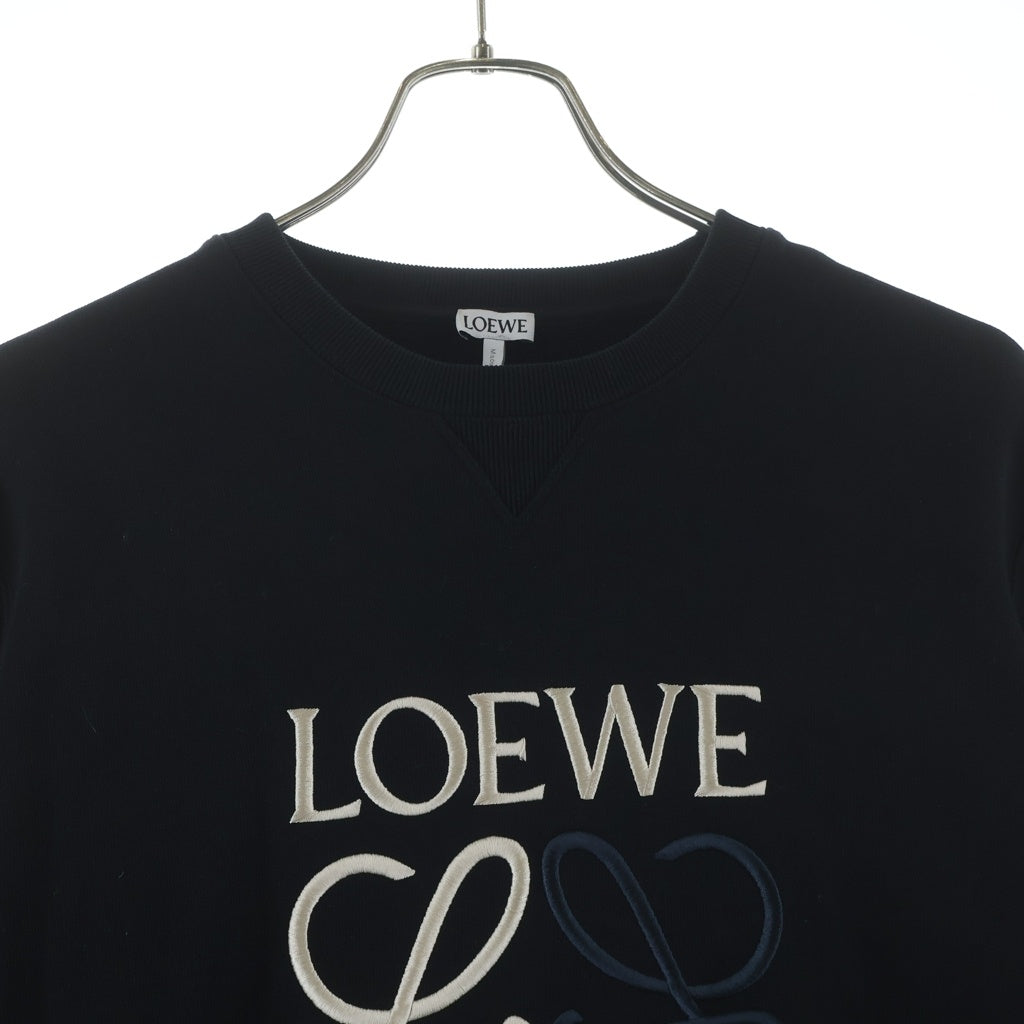 LOEWE(ロエベ) アナグラム ロゴ スウェット ブラック コットン M レディース