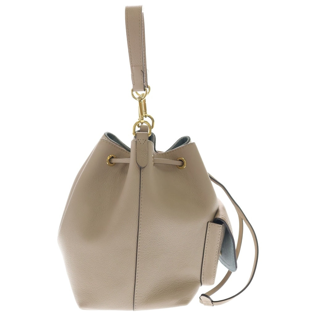 LOUIS VUITTON(ルイヴィトン) ロックミー バケットNV ハンドバッグ ショルダーバッグ ベージュ レザー ゴールド金具 レディース
