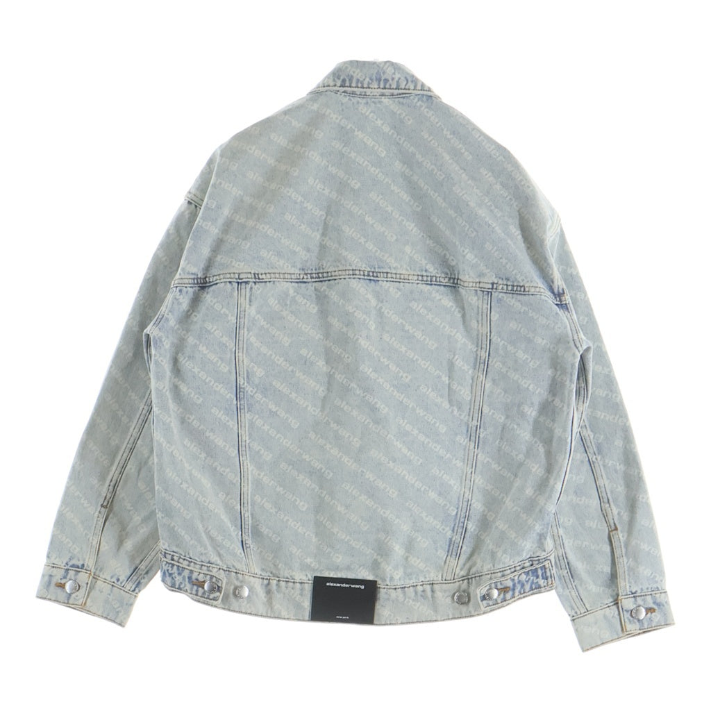 ALEXANDER WANG(アレキサンダーワン) ロゴデニムジャケット ライトジャケット ライトブルー #S レディース