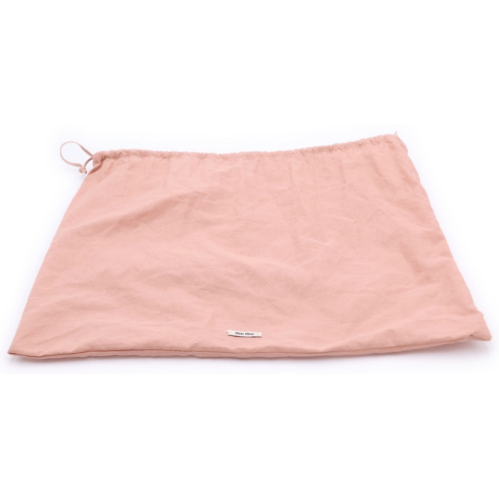 miumiu(ミュウミュウ) マテラッセ ナッパ レザー 2WAYハンドバッグ ショルダーバッグ ホワイト 5BA220 レディース