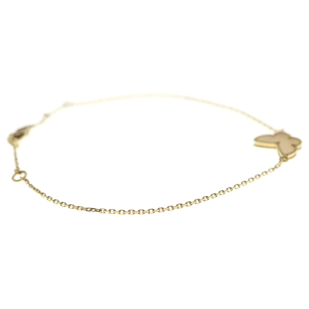Van Cleef & Arpels(ヴァンクリーフアンドアーペル) スウィートアルハンブラ パピヨン マザーオブパール ブレスレット Au750YG 2g レディース