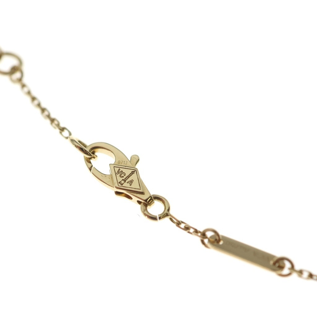 Van Cleef & Arpels(ヴァンクリーフアンドアーペル) スウィートアルハンブラ パピヨン マザーオブパール ブレスレット Au750YG 2g レディース