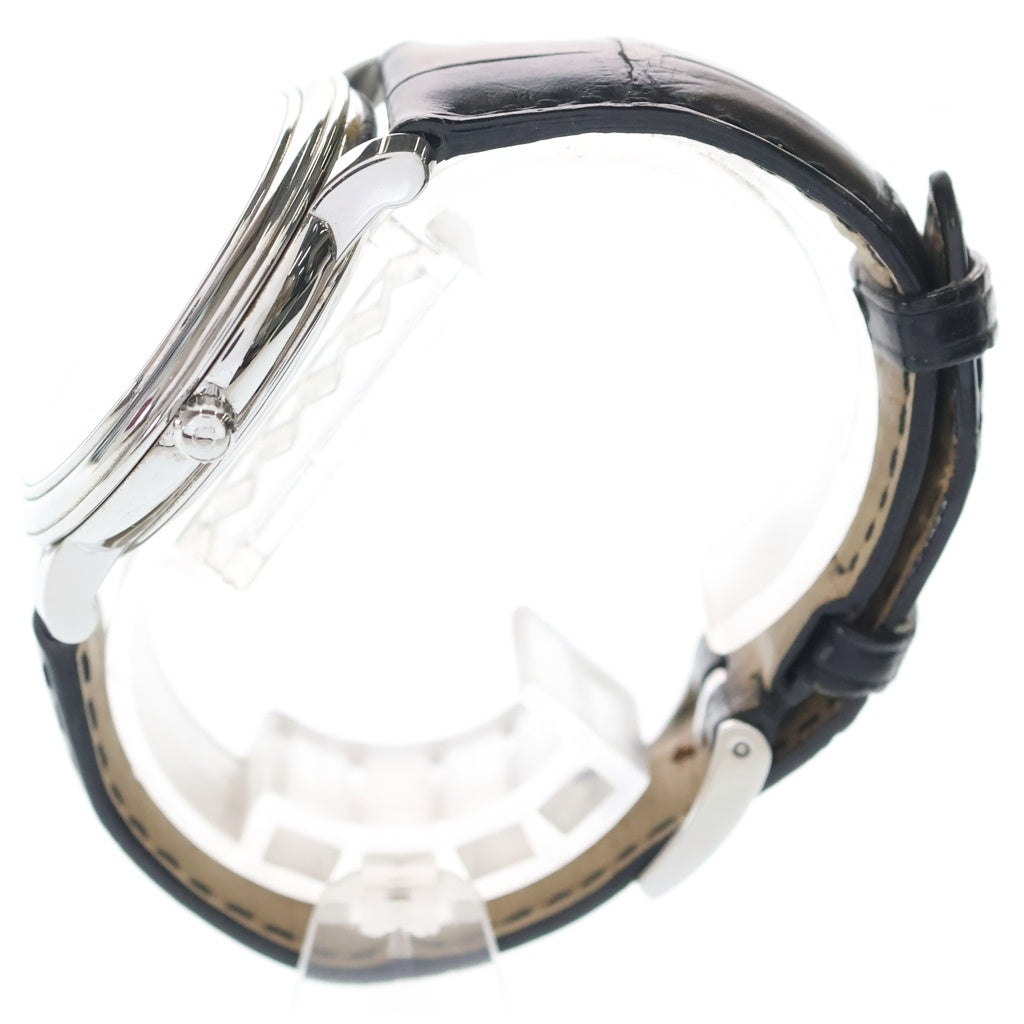 OMEGA(オメガ) デヴィル デビル デイト コーアクシャル プレステージ SS×革/AT ステンレス オートマ 自動巻き 腕時計 4875.50.01 黒文字盤
