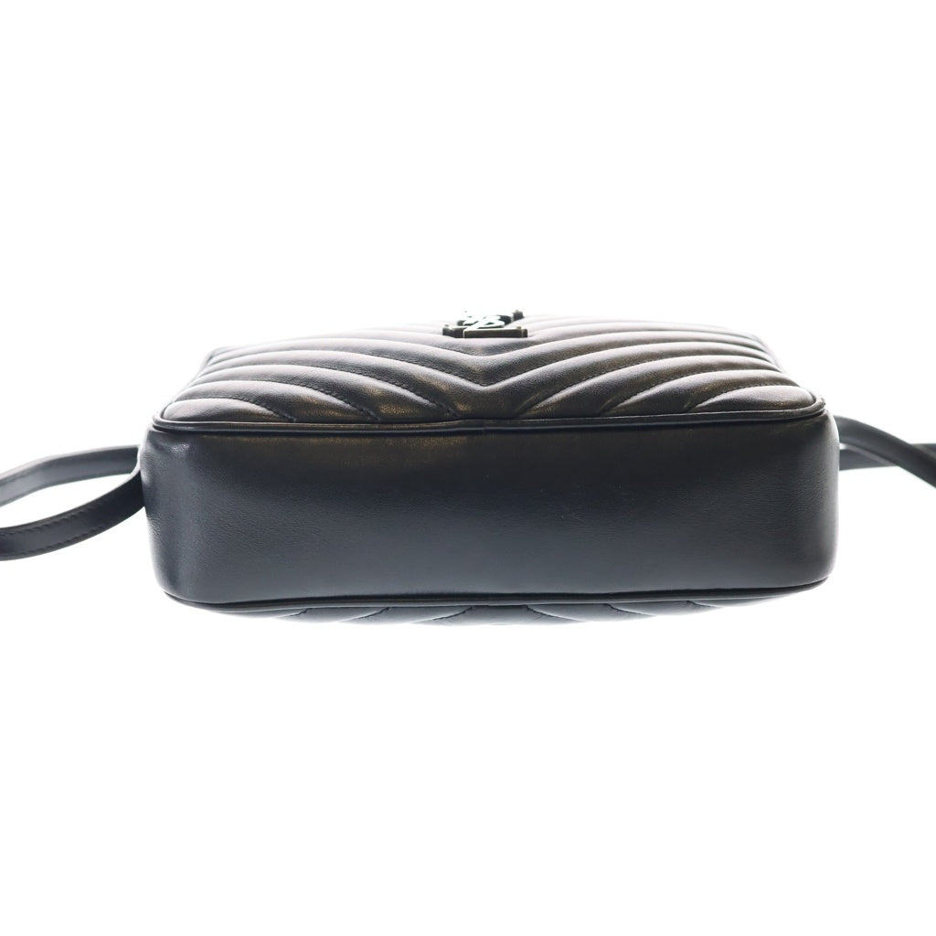 SAINT LAURENT PARIS(サンローランパリ) ルー ショルダーバッグ ブラック レザー 574494 シルバー金具 レディース